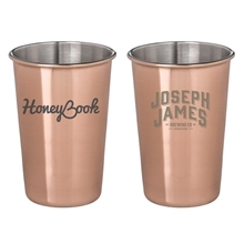 McGuires Copper Plated Stainless Steel Pint Glass Cup