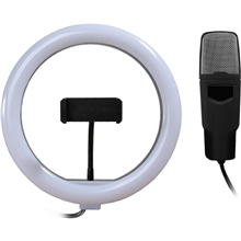 McStreamy microphone and light ring