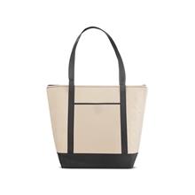 Medium Size Non - Woven Cooler Tote Bag with Zipper - Travel