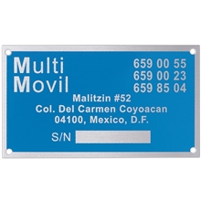 Metal Plates Signage 30-40 sq. in.