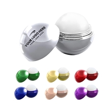 Metallic Finish Round Lip Balm