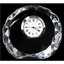 Mini Designer Round Crystal Clock