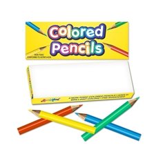 Mini Pre - Sharpened Colored Pencil Box - 4 Ct