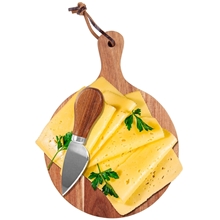 Mini Round Cheese Board Knife Set