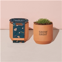 Modern Sprout(R) Tiny Terracotta Grow Kit Thank You Daisies