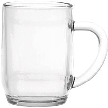 Moderne Glass Co - Deep Etched 10 oz Hawthorne Glass Coffee Mug
