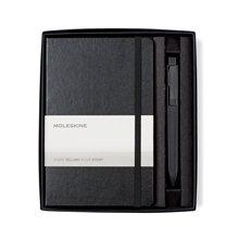 Moleskine(R) Medium Notebook and GO Pen Gift Set