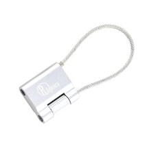 MoMA Aluminum Cable Keychain (Silver)
