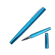 MoMA Aluminum Faceted Blue Pen