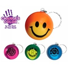 Mood Smiley Face Stress Key Chain - Stress Relievers