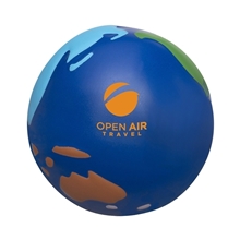 Multi - Color Globe Earth Shape Stress Ball