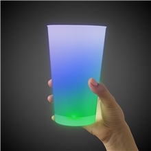 Neon LED Pint Glass Cup - Rainbow