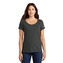 Nike Ladies Dri - FIT Cotton / Poly Scoop Neck Tee