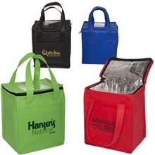 Non - Woven Cubic Lunch Bag With ID Slot