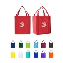 Non Woven Multi Color Saturn Jumbo Grocery Tote Bag 13 X 15