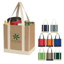 Non - Woven Two - Tone Shopper Tote Bag