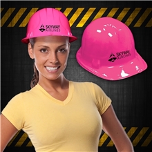 Novelty Plastic Construction Hats - Pink