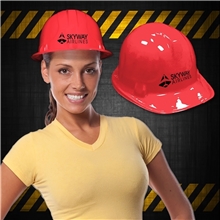 Novelty Red Plastic Construction Hard Hat
