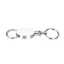 Oval Valet Push button, Pull - Top Keychain