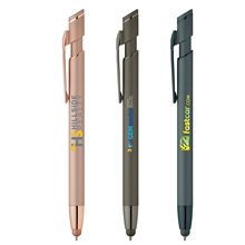 Pacific Softy Monochrome Metallic Pen w / Stylus - ColorJet