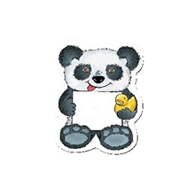 Panda Bear w / Rubber Ducky - Design - A - Bear(TM)