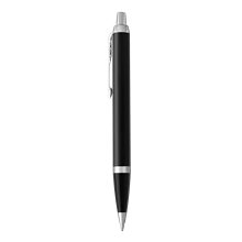 Parker IM Retractable Ballpoint Pen, Black Lacquer w / Chrome Trim, Medium Point, Black Ink