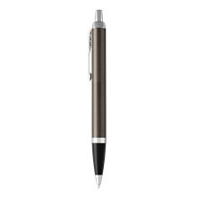 Parker IM Retractable Ballpoint Pen, Dark Espresso w / Chrome Trim, Medium Point, Black Ink