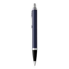 Parker IM Retractable Ballpoint Pen, Matte Blue w / Chrome Trim, Medium Point