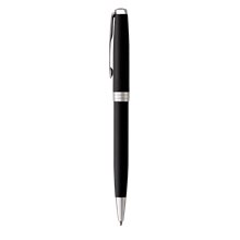 Parker Sonnet Ballpoint Pen, Matte Black Lacquered Finish Barrel W / Chrome Trim, Black Ink