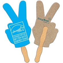 Peace Sign Recycled Hand Fan - Paper Products
