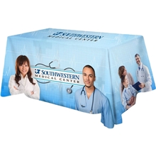 Polyester Digital Direct Print Table Cover 3 sided, 6 foot