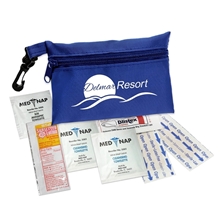 Polyester Zip Clip Tote Sun Care Kit