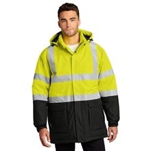 Port Authority ANSI Class 3 Safety Heavyweight Parka - SAFETY YELLOW