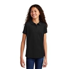 Port Authority(R) Girls Silk Touch(TM) Peter Pan Collar Polo