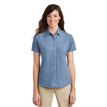 Port Company Ladies Short Sleeve Value Denim Shirt
