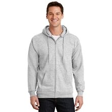 Port Company(R) Tall Essential Fleece Full - Zip Hooded Sweatshirt - HEATHERS
