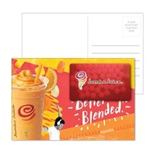 Post Card with Rectangle Credit Card Mints