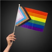 Progress Pride Rainbow Flag 12x18