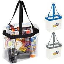 PVC Game Day Stadium Tote - Clear - 12 X 12