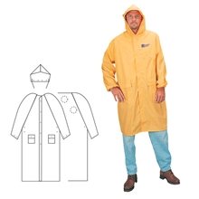 PVC / Polyester 2- Piece Yellow Raincoat