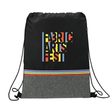 Rainbow rPET Drawstring Bag
