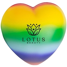 Rainbow Sweet Heart Squeezies Stress Ball
