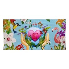 Recycled Polyester Dye Sublimated Beach Towel