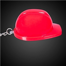 Red Plastic Construction Hat Bottle Opener Key Chains