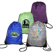 Reflections Polyester Drawstring Backpack