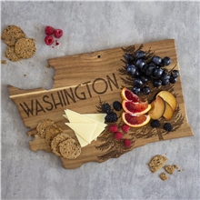 Rock Branch(R) Origins Series Washington State Shaped Wood Serving and Cutting Board