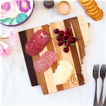 Rock Branch(R) Shiplap Series Arkansas State Shaped Wood Serving and Cutting Board