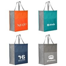 Rome rPET - Recycled Non - Woven Tote with 210D rPET Pocket