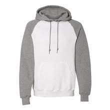 Russell Athletic - Dri Power(R) Colorblock Raglan Hooded Sweatshirt - WHITE