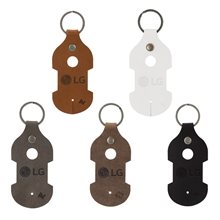 Ryder Leather Earbud Keychain